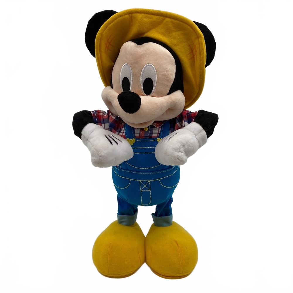 Disney Blue & Yellow Mickey Mouse Farmer Dancing Plush | OS Regular